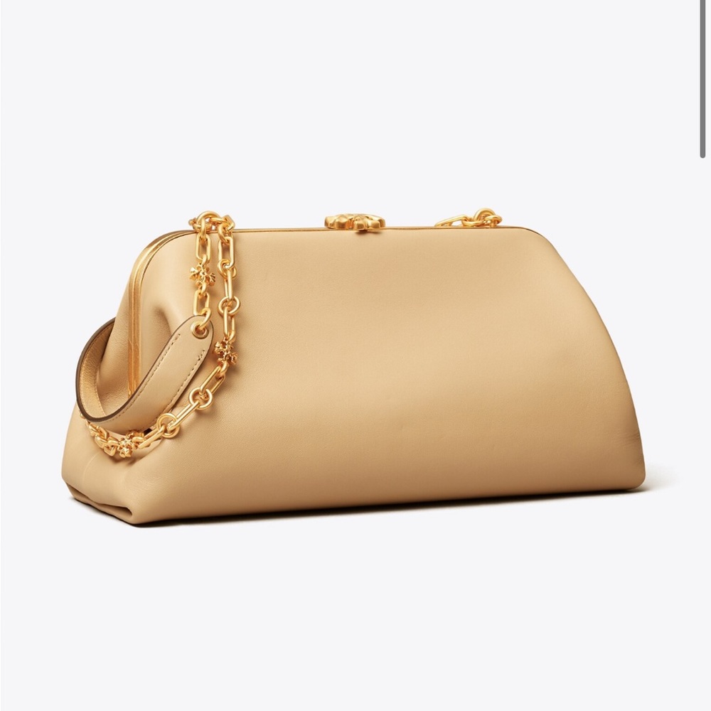 Tory Burch Cleo Leather Shoulder Bag